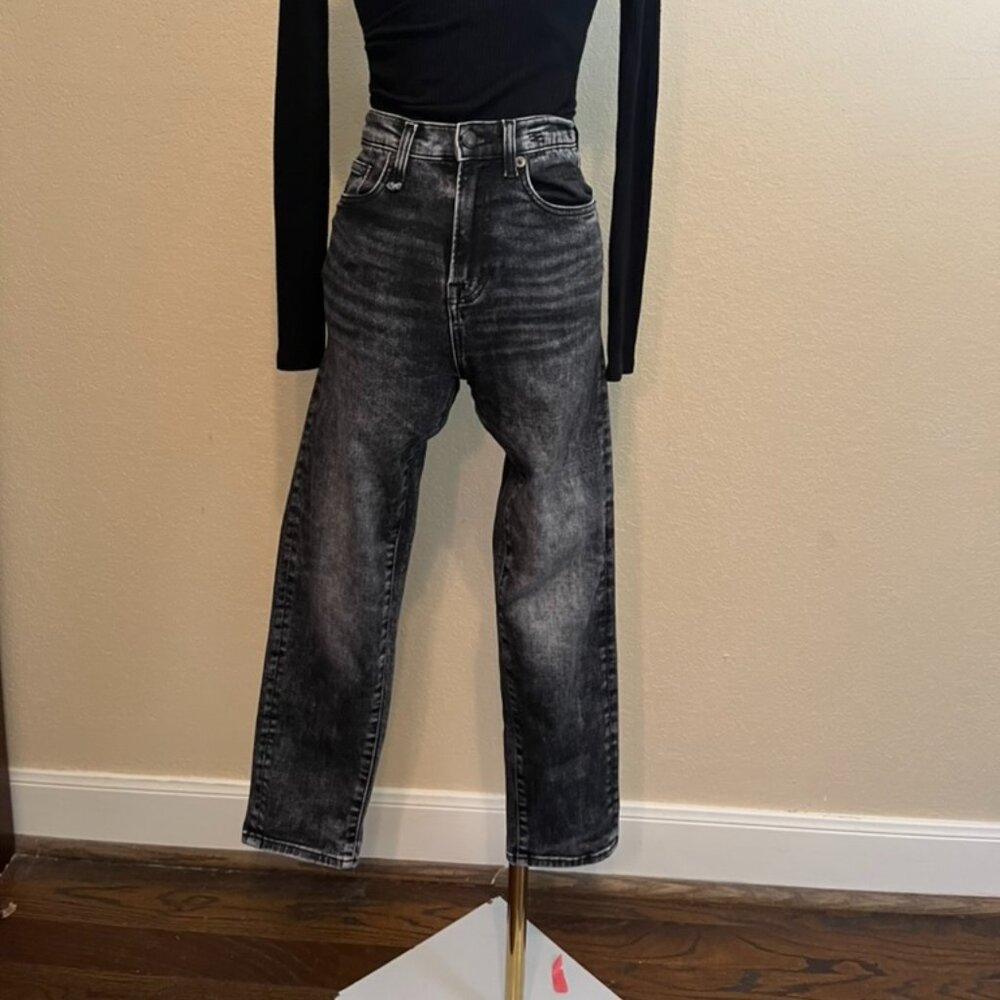 R13 Women's Straight Leg Jeans - Black